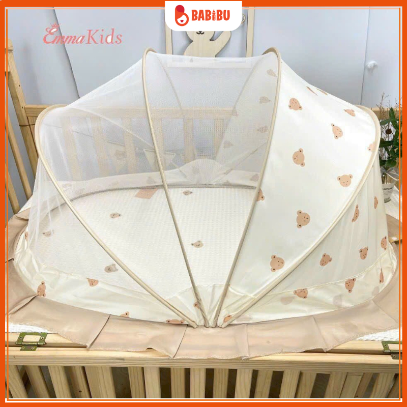 Màn Chụp Gấp Gọn Cho Bé Emma Kids, Mùng Chụp Cho Bé Sơ Sinh Phù Hợp Cho Trẻ Từ 0-3Tuổi Babibu - MCEK