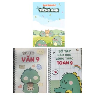 Combo 3 quyển Takenote Toán-Văn 9, Tiếng Anh