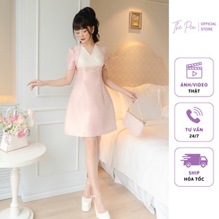 Đầm tafta xước xếp li ngực sang trọng - GINA DRESS by Thepeavn