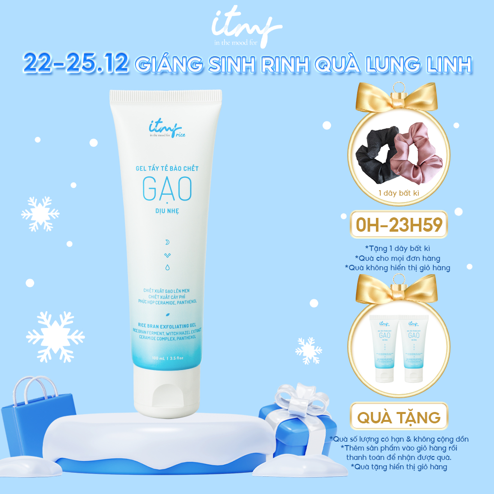 Gel Tẩy Tế Bào Chết Gạo ITMF Dịu Nhẹ 100mL - Mỹ phẩm thuần dưỡng từ Gạo