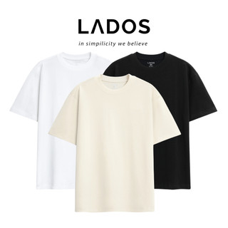 Áo Thun Tee cổ tròn 100% cotton 250gsm Unisex Lados-19144 chất dày dặn, thấm hút, phong cách trẻ trung