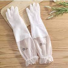Găng tay cao su dài lót nỉ siêu dai tiện dụng