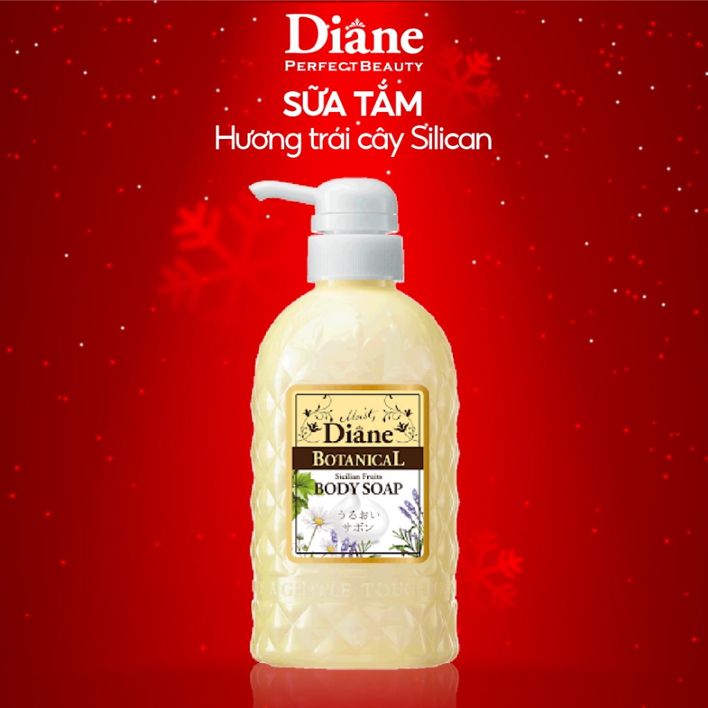 Sữa tắm cấp ẩm hương trái cây cho da khô nhạy cảm Moist Diane Botanical Sicilian Fruits - 500ml