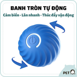  Bóng đồ chơi cho chó PetGravity Banh cảm biến tự động Đồ chơi đuổi bắt cho chó Đèn LED Thúc đẩy vận động Giảm stress 