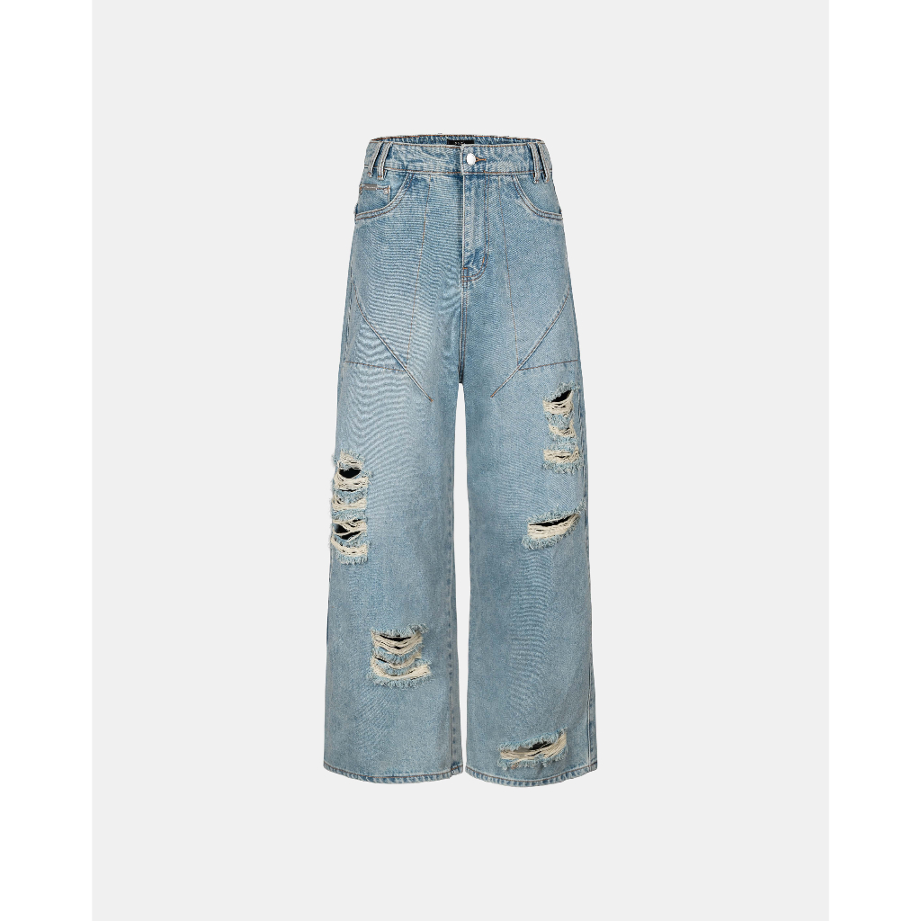 Quần Jeans Dáng Rộng FNOS Streetwear 'SI BON' BLAZE JEANS ERG16-17 - Local Brand Chính Hãng