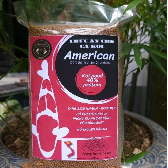 Cám cá koi american Red dodo 40% protein - Tăng size nhanh, body chuẩn