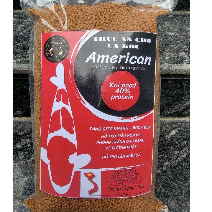 Cám cá koi american Red dodo 40% protein - Tăng size nhanh, body chuẩn