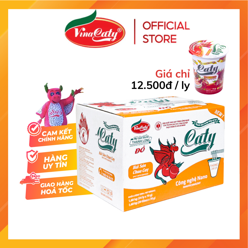 Mì Thanh Long Đỏ Caty Ly Hải Sản Chua Cay
