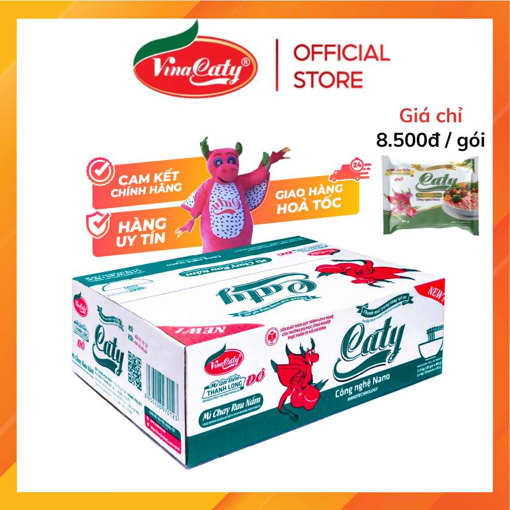 Mì Thanh Long Đỏ Caty Chay Rau Nấm