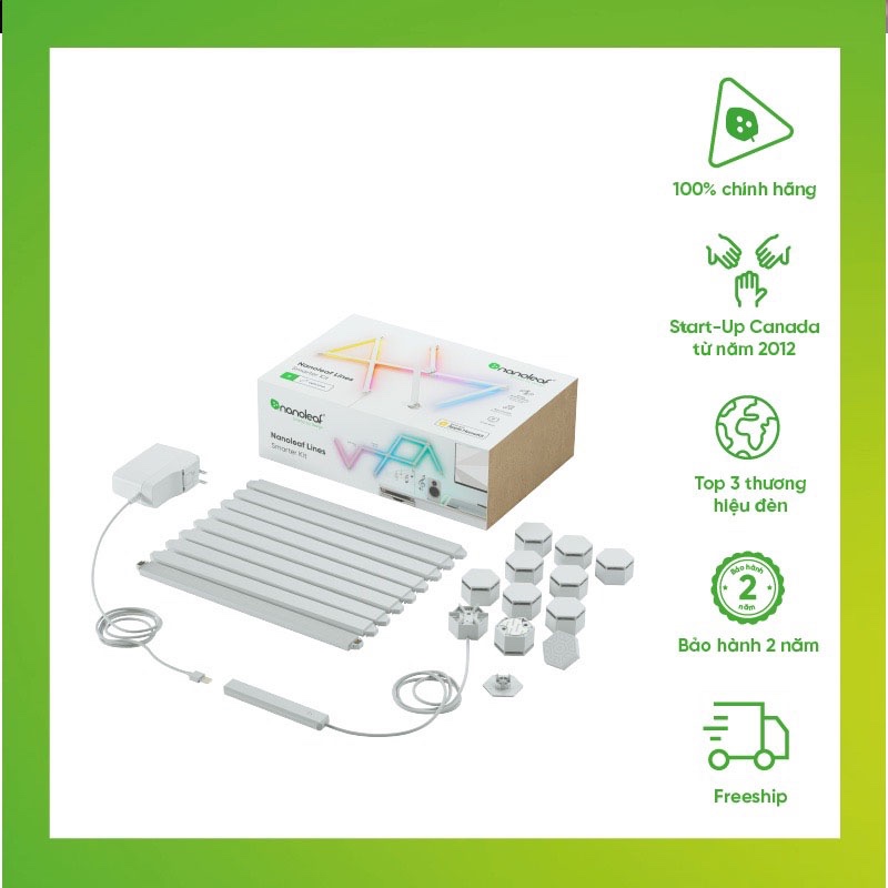 Bộ đèn thông minh Nanoleaf Lines 60 Degrees Starter Kit