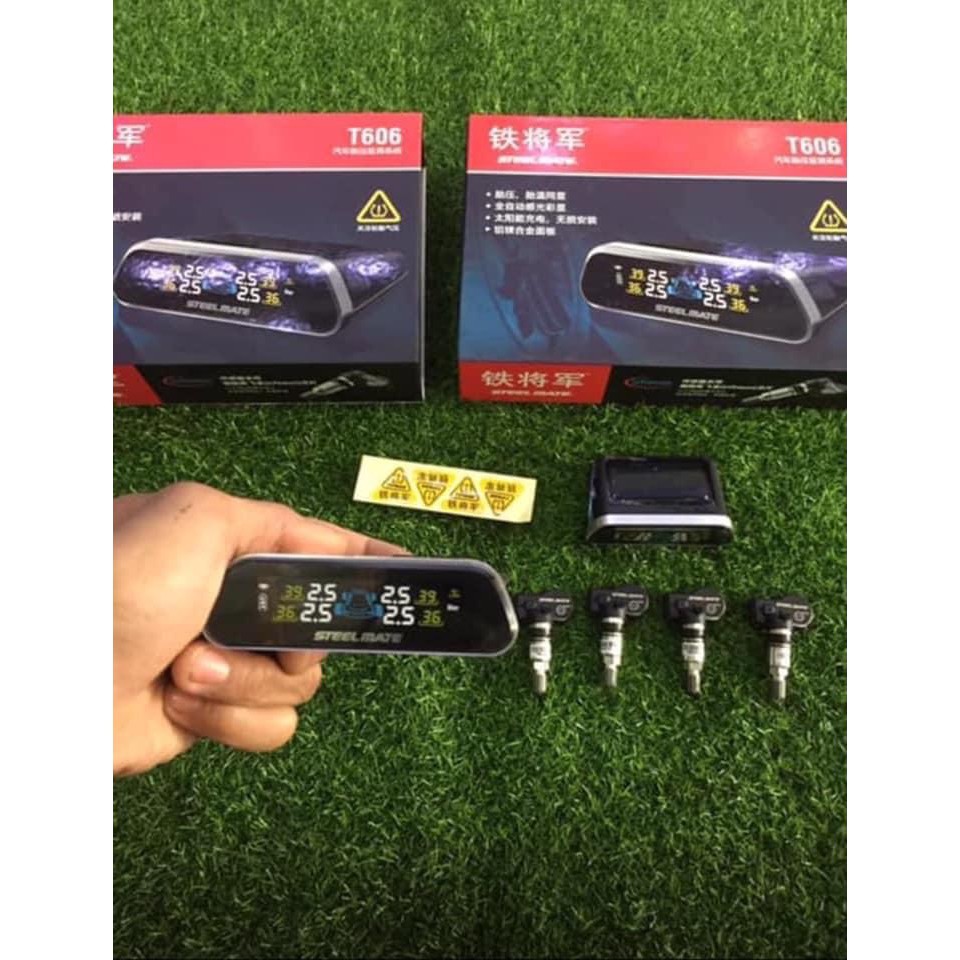 TPMS STEELMATE Cảm biến áp suất lốp ô tô van gắn trong STEELMATE chính hãng pin năng lượng mặt trời TPMS T606