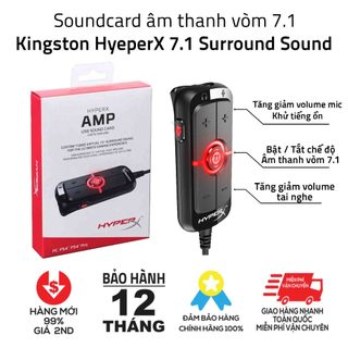 SoundCard Âm Thanh Kingston HyperX Amp Virtual 7.1 Surround - card âm thanh 7.1