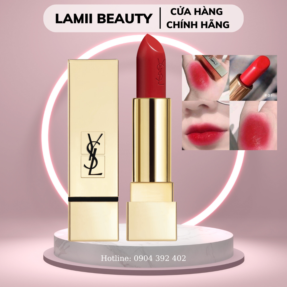 Son YSL Rouge Pur Couture màu 01 mini ko box