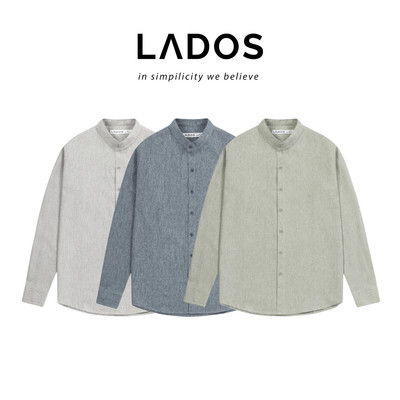 [OUTLET - KHÔNG ĐỔI TRẢ] Áo Sơ Mi dài tay cổ trụ Nam  LADOS-8133 chất xô đũi cao cấp, thoáng mát đứng form