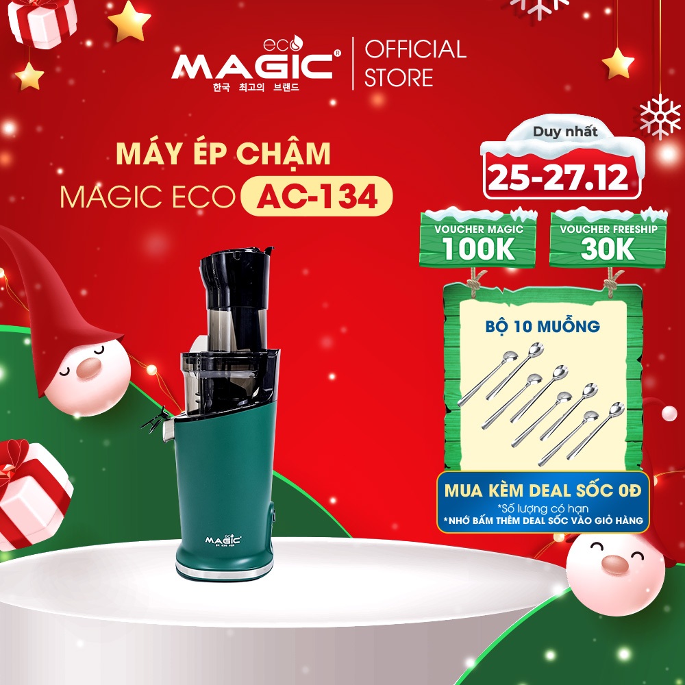 Máy ép chậm miệng rộng Magic Eco AC-134, hàng chính hãng