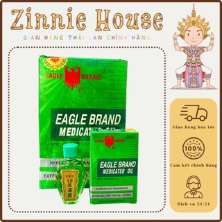 Size nhỏ - dầu xanh con ó eagle brand 1 nắp 3ml hỗ trợ giảm đau nhức