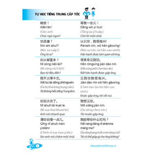 sách - Tự học tiếng Trung cấp tốc , kèm file nghe (tái bản )