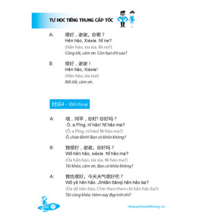 sách - Tự học tiếng Trung cấp tốc , kèm file nghe (tái bản )