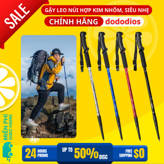 Gậy leo núi, gậy trekking dododios chính hãng gấp khúc dùng du lịch, phượt, dã ngoại