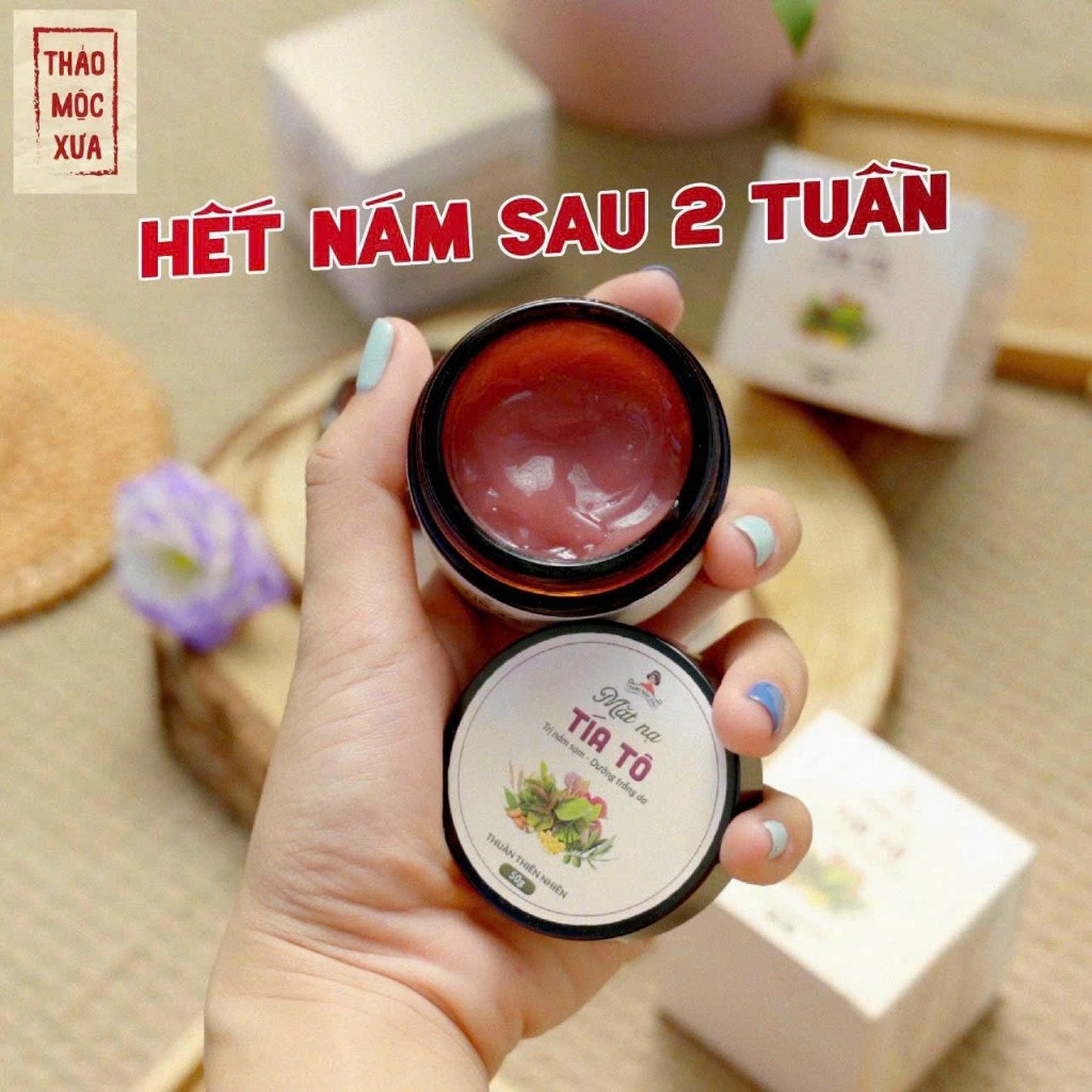 Mặt nạ tía tô - giảm thâm - giảm nám - sáng da New New New