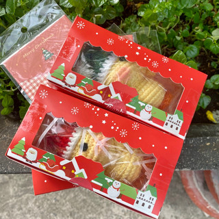 [Có sẵn] Chú vịt bằng len handmade đội mũ Noel dễ thương