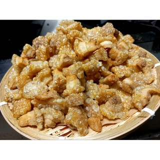 Tóp mỡ da giòn không gia vị