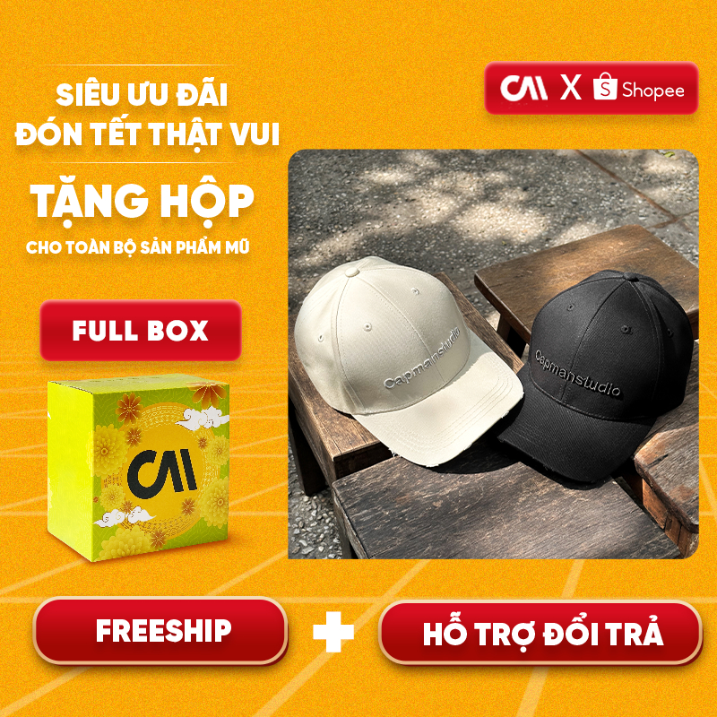 Mũ lưỡi trai Capman studio phom thể thao CM55 dành cho nam nữ