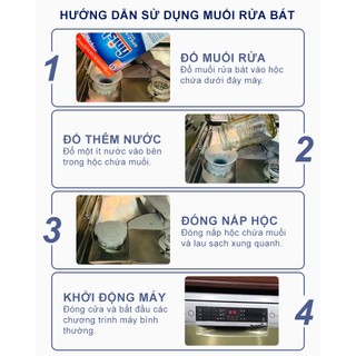 Muối rửa bát Finish 1kg, 1.2kg, 1.5kg - NHẬP KHẨU CHÍNH HÃNG