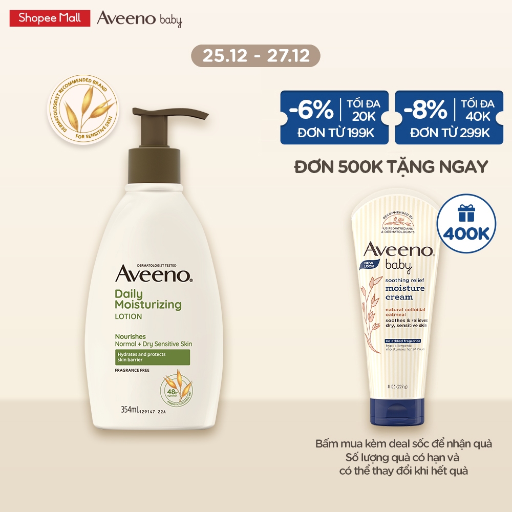 Sữa dưỡng thể Aveeno giữ ẩm hàng ngày 354ml - 101016748