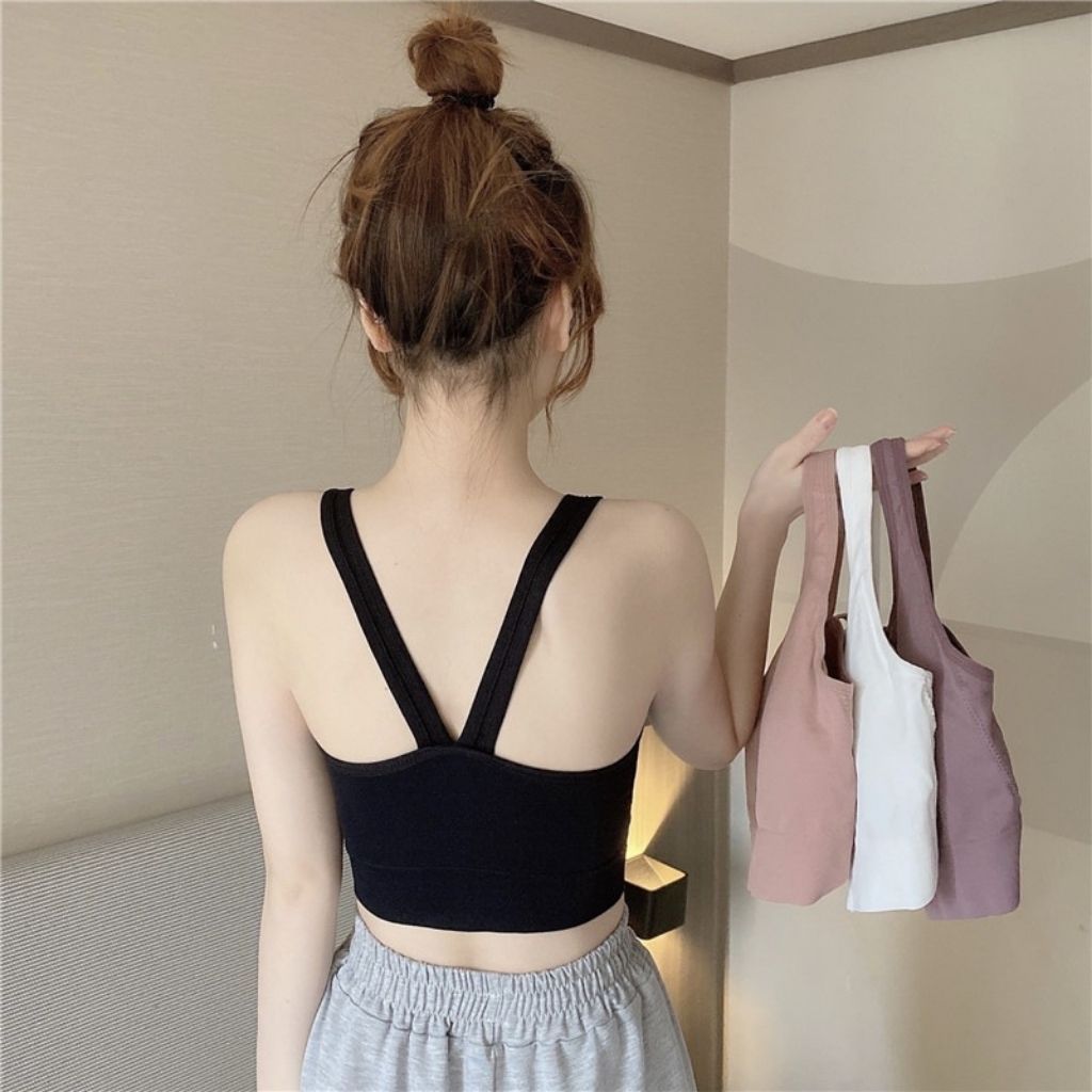 Áo bra nữ 2 dây tập gym yoga đệm mút mỏng ôm ngực, Áo croptop siêu đẹp dễ thương và cá tính LANIXA B0481