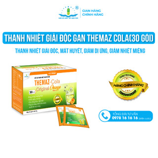 Bột sủi thanh nhiệt giải độc gan Themaz Cola Original (30 gói) - Vị Cam.