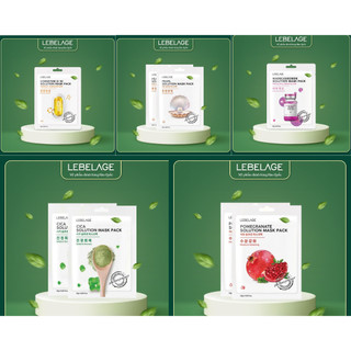 Mặt nạ cung cấp dinh dưỡng phục hồi da lebelage solution mask pack - giúp da mềm mại, mịn màng & tươi trẻ