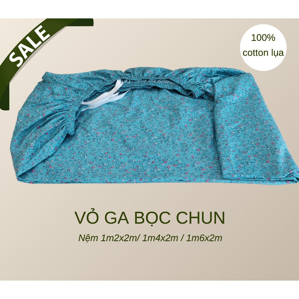 VỎ GA NHIỀU KÍCH THƯỚC/ CHẤT LIỆU COTTON LỤA HÀN 100%