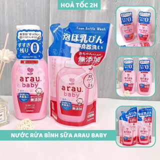 Nước rửa bình sữa Arau baby Nhật Bản bao bì mới