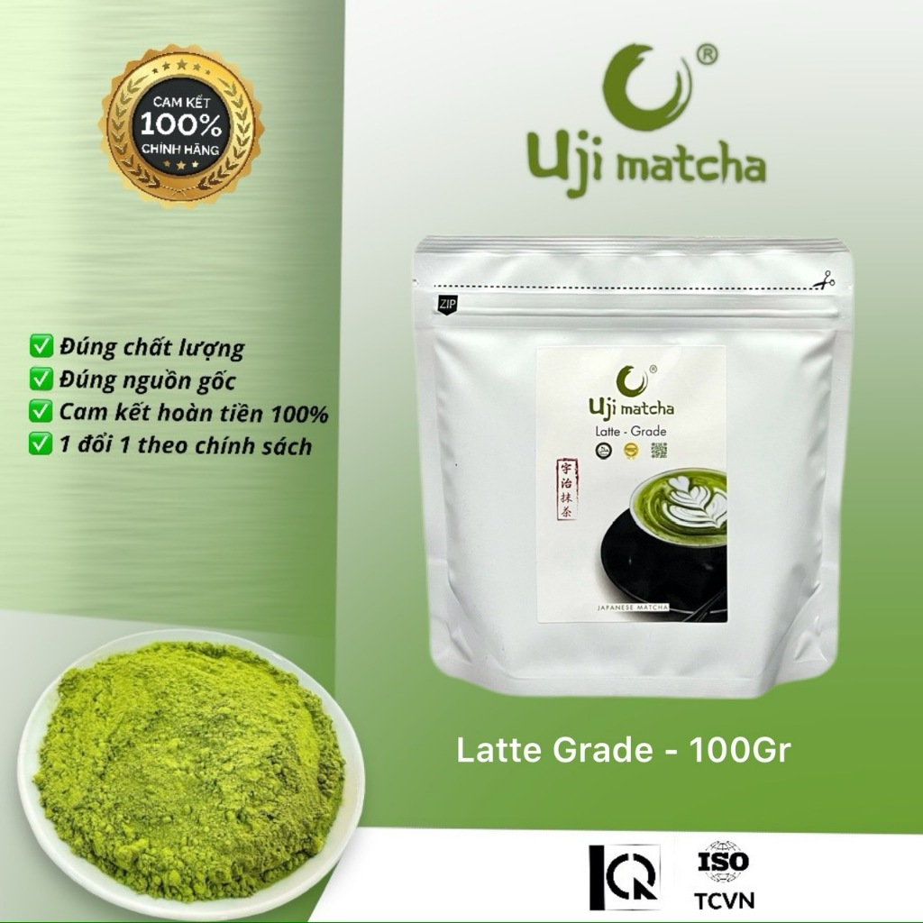 Bột Matcha LATTE GRADE SPECIAL | Thu hoạch vụ HÈ - THU | 100G TÚI ZIP