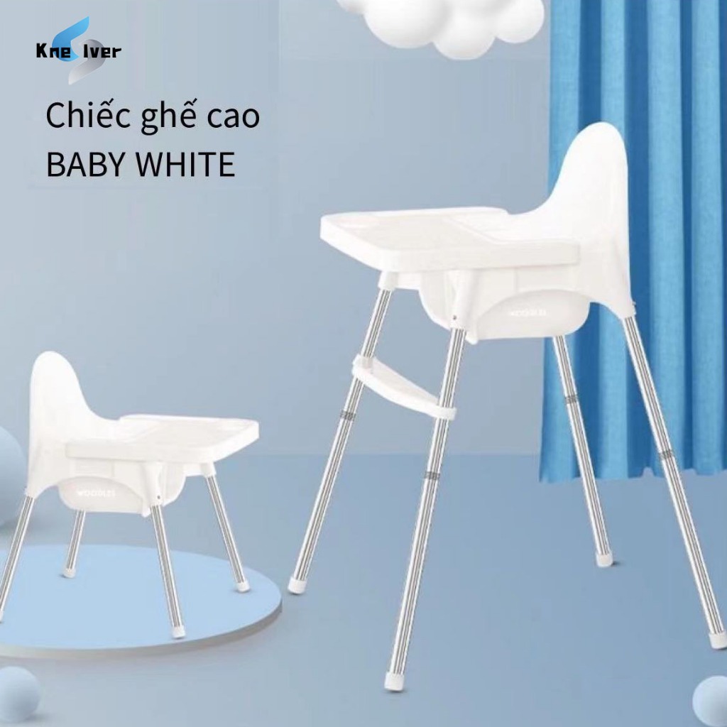ghế ăn dặm cho bé CHILDHOOD - PHIÊN BẢN CẢI TIẾN HOÀN HẢO , 2 CHẾ ĐỘ CHÂN,gấp gọn ghế ngồi ăn dặm cho