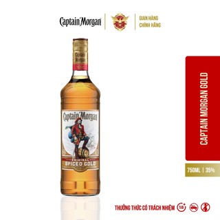 Rượu captain morgan original spiced gold rum 35% 750ml - hương vị ngọt ngào, mạnh mẽ & êm mượt, quyến rũ