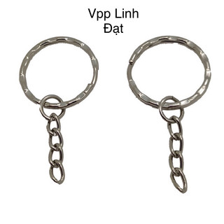 Móc khoá trơn treo đồ handmade, móc chùm chìa khoá, móc treo phụ kiện, móc khoá balo