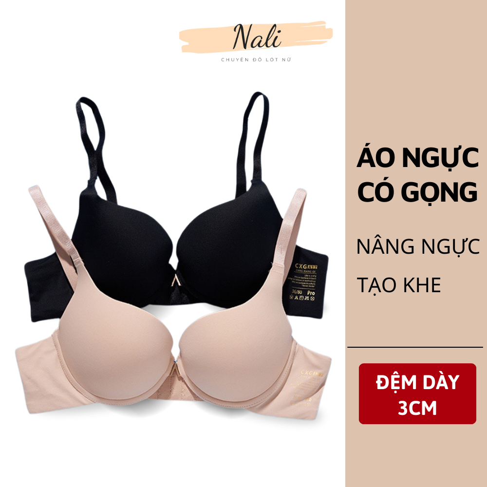 Áo Ngực Nữ Có Gọng Đệm Dày 3cm Giúp Nâng Ngực Tạo Khe Siêu Xinh NL155