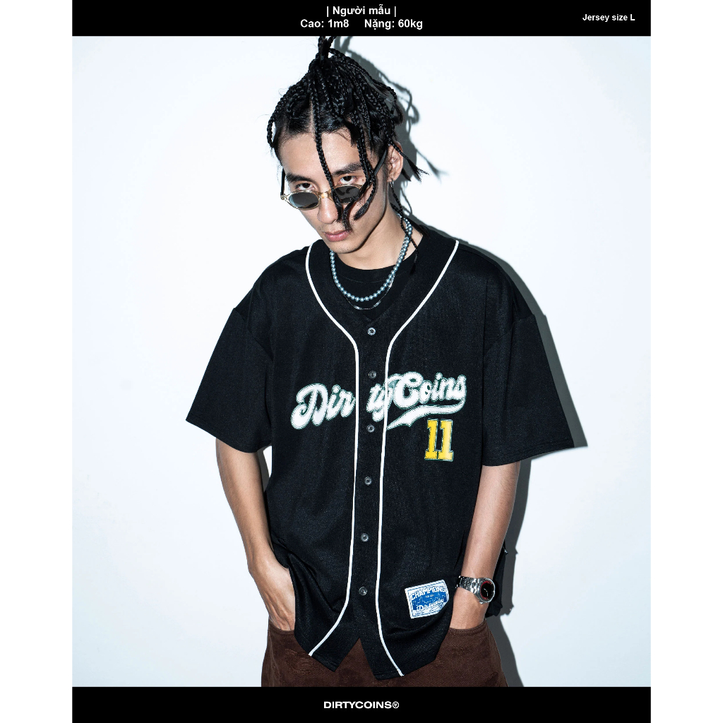 Áo Khoác  Logo Jersey Shirt - Black