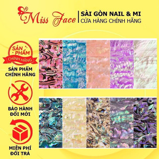 Xà cừ miếng - xà cừ vân đá ẩn gel bột - phụ kiện xà cừ design móng