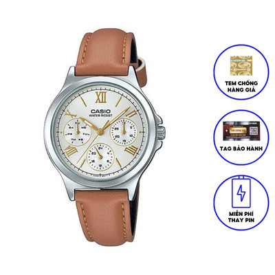 Đồng hồ nữ dây da chính hãng CASIO LTP-V300L-7A2UDF
