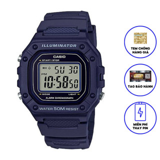 Đồng Hồ Nam Casio Dây Nhựa Trẻ Trung W-218H-2AVDF Chính Hãng
