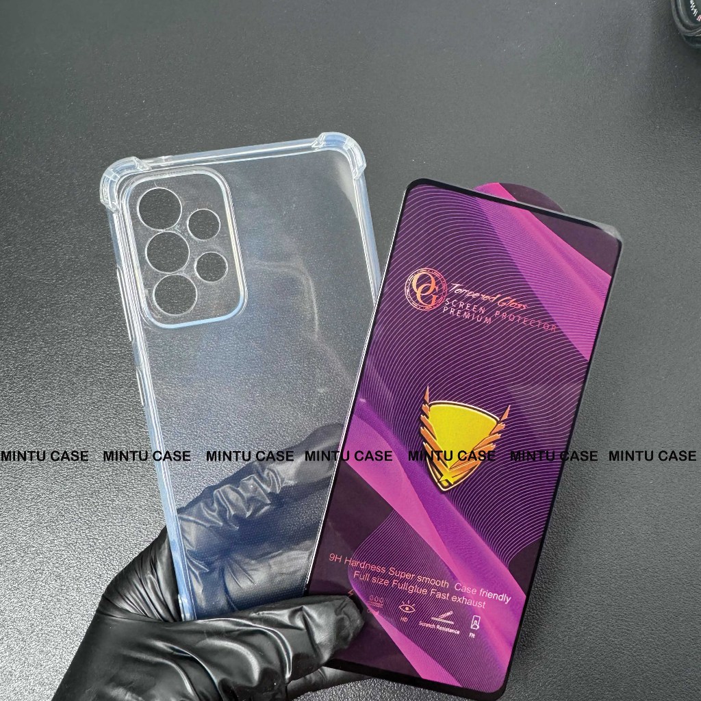 Ốp lưng và cường lực Samsung A52 5G / A52s 5G - Loại trong suốt chống sốc TSCS