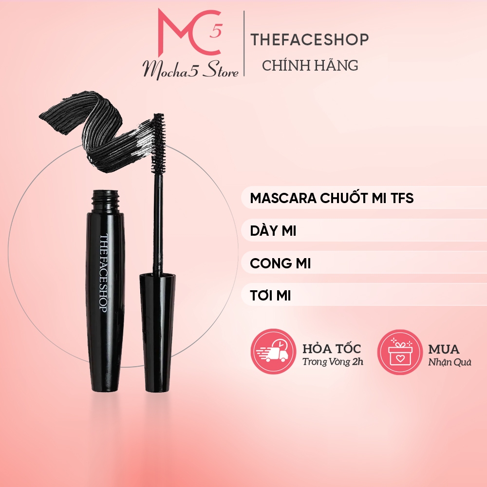Mascara chuốt mi THE FACE SHOP Freshian Big TFS làm dày và dài mi
