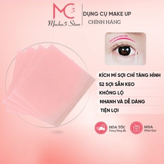 Miếng kích mí chỉ tàng hình thần thánh, không lộ 1 vỉ 52 sợi