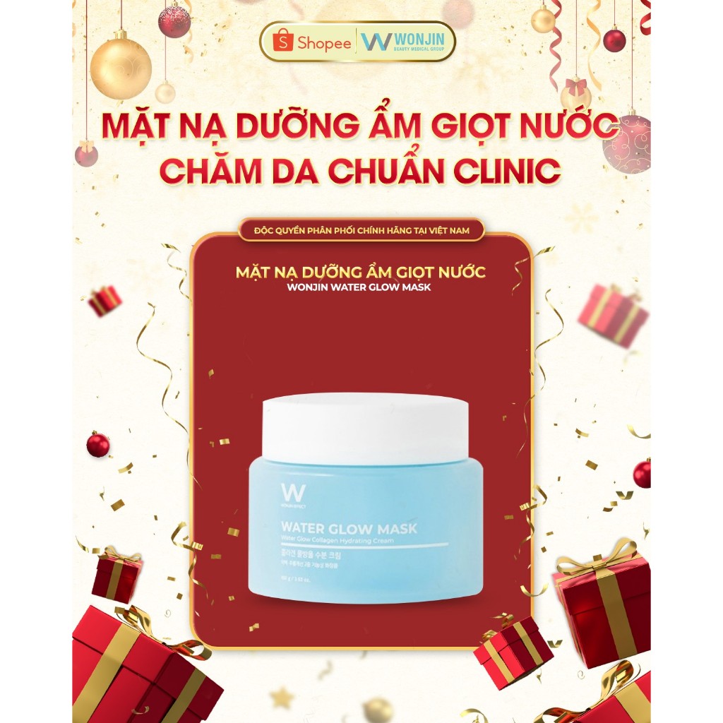 Mặt Nạ Dưỡng Ẩm Giọt Nước Wonjin Water Glow 50g