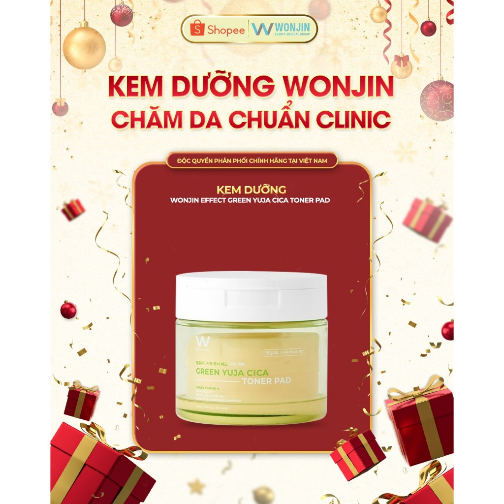 WONJIN EFFECT GREEN YUJA CICA TONER PAD