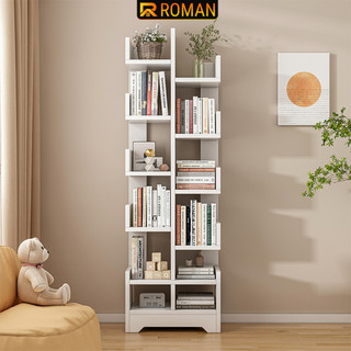 Kệ sách gỗ để sàn, kệ đa tầng cao cấp MDF thương hiệu Roman  - RO66