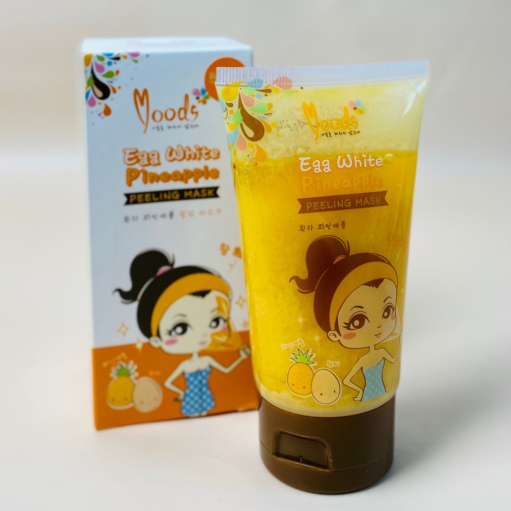 Mặt nạ lột mụn hút nhờn siêu trắng Moods Egg white Pineapple peeling mask